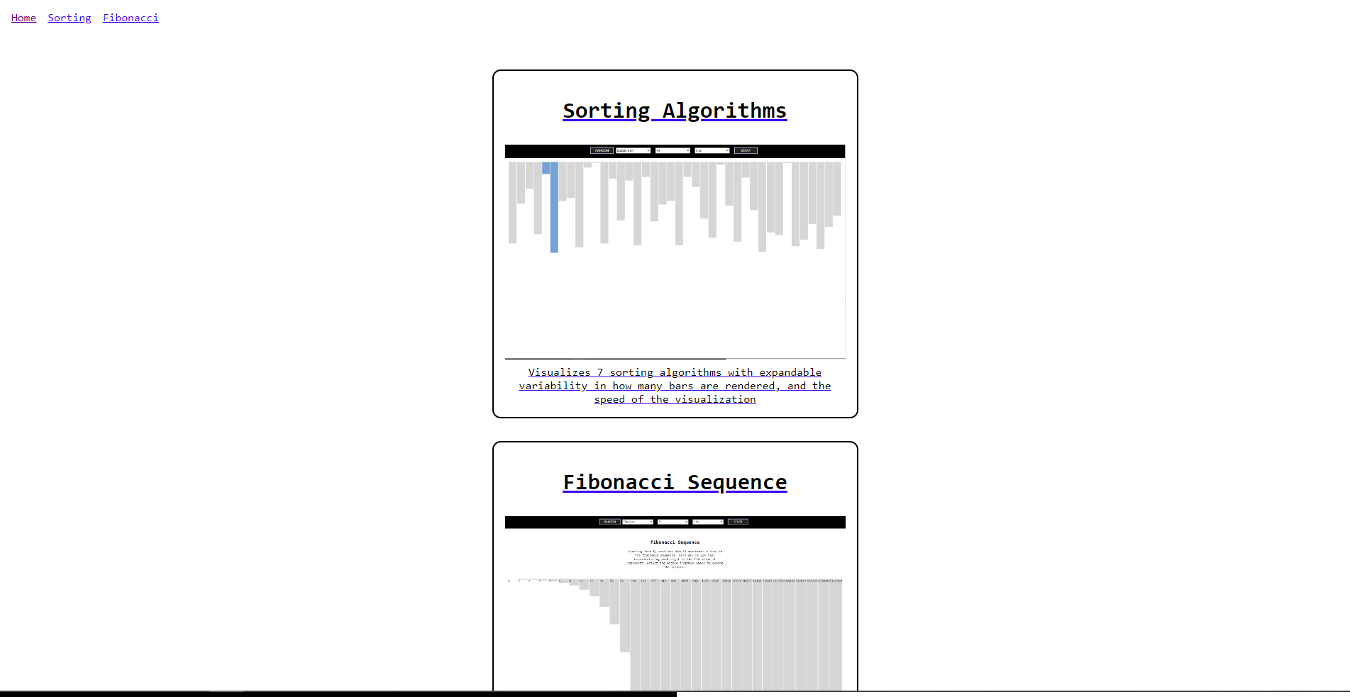 Interactive Algorithm Visualizer screenshot